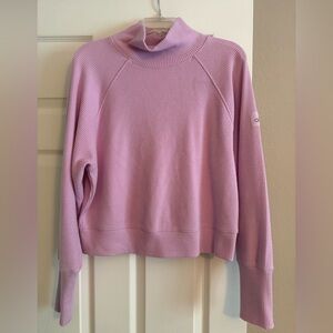 ALO Purple Mock Neck Pullover